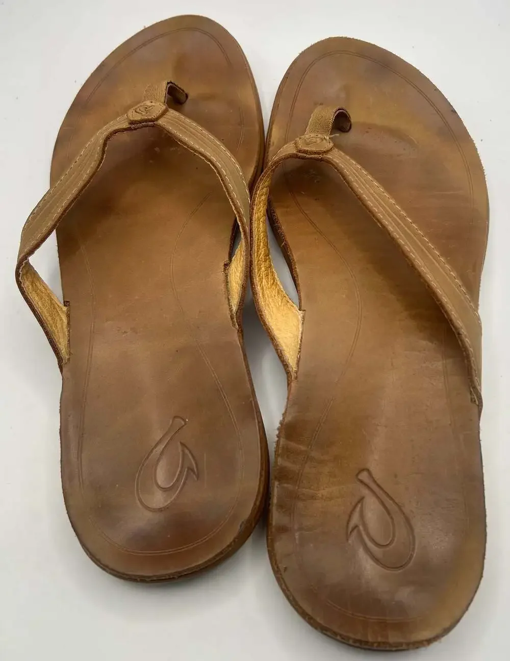 OluKai Aukai Women's Leather Flip Flop Sandals